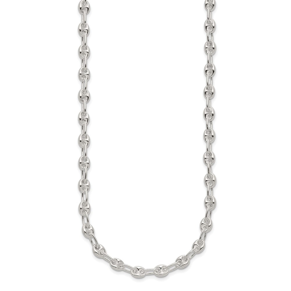 FJC Finejewelers 925 Sterling Silver Polished Fancy Link Necklace 18 Inches x 5 mm
