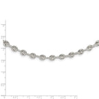 FJC Finejewelers 925 Sterling Silver Polished Fancy Link Necklace 18 Inches x 5 mm
