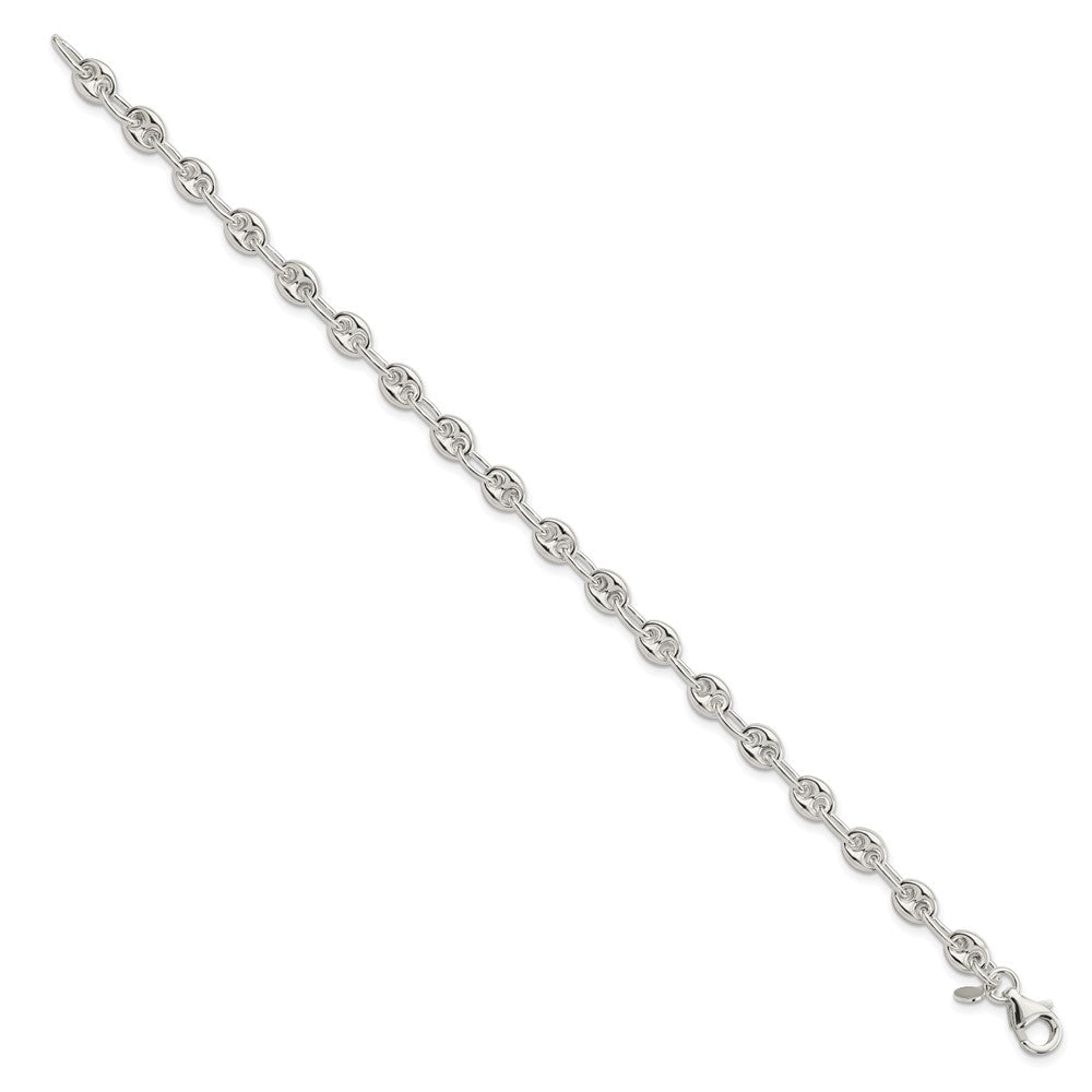 FJC Finejewelers 925 Sterling Silver Polished Fancy Link Bracelet 7.5 Inches x 5.57 mm