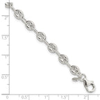 FJC Finejewelers 925 Sterling Silver Polished Fancy Link Bracelet 7.5 Inches x 5.57 mm