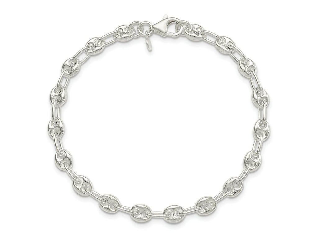 FJC Finejewelers 925 Sterling Silver Polished Fancy Link Bracelet 7.5 Inches x 5.57 mm