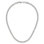 FJC Finejewelers 925 Sterling Silver Polished Fancy Link Necklace 18 Inches x 5 mm