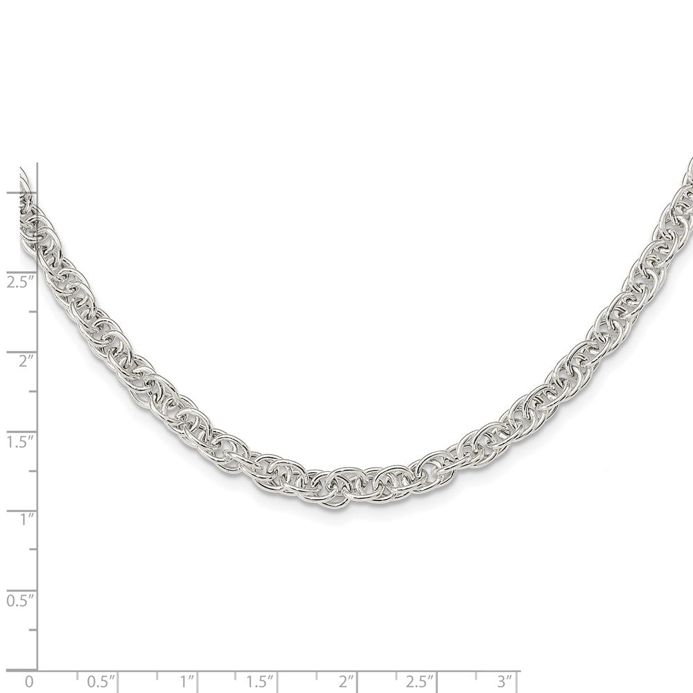 FJC Finejewelers 925 Sterling Silver Polished Fancy Link Necklace 18 Inches x 5 mm