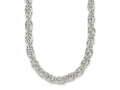 FJC Finejewelers 925 Sterling Silver Polished Fancy Link Necklace 18 Inches x 5 mm
