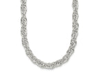 FJC Finejewelers 925 Sterling Silver Polished Fancy Link Necklace 18 Inches x 5 mm