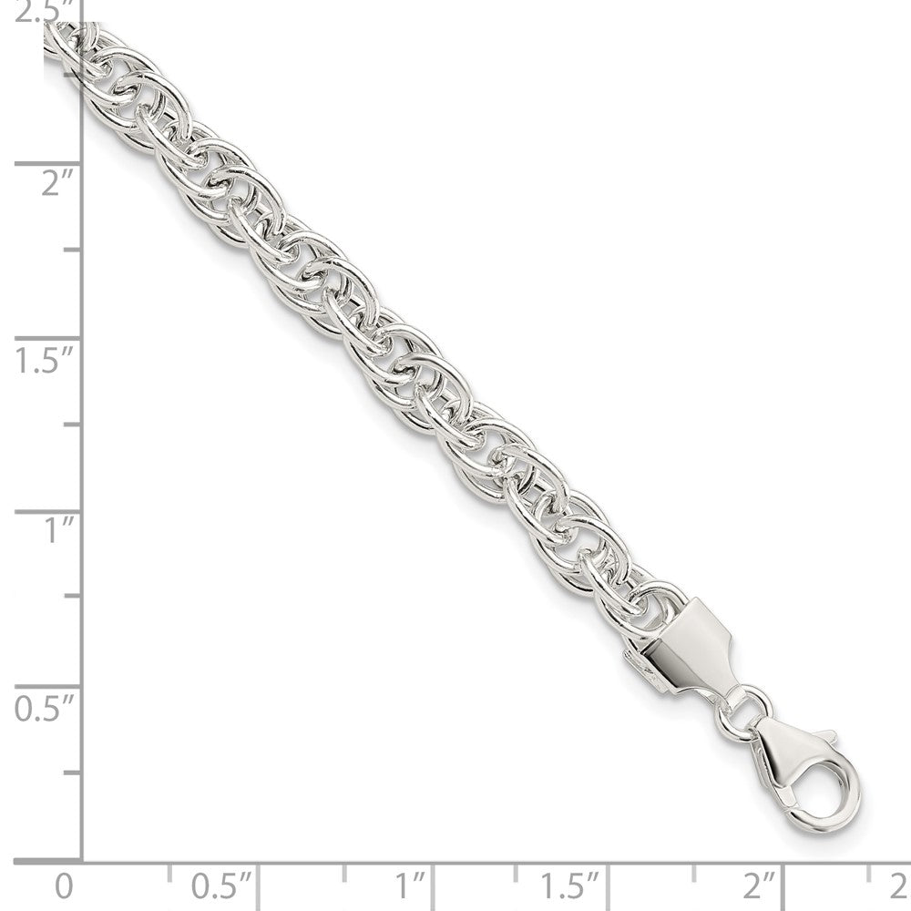 FJC Finejewelers 925 Sterling Silver Polished Fancy Link Bracelet 7.5 Inches x 4.93 mm