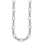 FJC Finejewelers 925 Sterling Silver Polished Fancy Link 18in Necklace 18 Inches x 7 mm