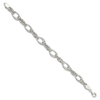 FJC Finejewelers 925 Sterling Silver Polished Fancy Link 7in Bracelet 7 Inches x 8.94 mm