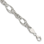 FJC Finejewelers 925 Sterling Silver Polished Fancy Link 7in Bracelet 7 Inches x 8.94 mm
