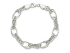 FJC Finejewelers 925 Sterling Silver Polished Fancy Link 7in Bracelet 7 Inches x 8.94 mm