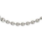 FJC Finejewelers 925 Sterling Silver Polished Fancy Link 18in Necklace 18 Inches x 10 mm