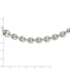 FJC Finejewelers 925 Sterling Silver Polished Fancy Link 18in Necklace 18 Inches x 10 mm