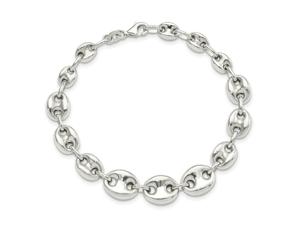 FJC Finejewelers 925 Sterling Silver Polished Fancy Link 7.5in Bracelet 7.5 Inches x 10.14 mm