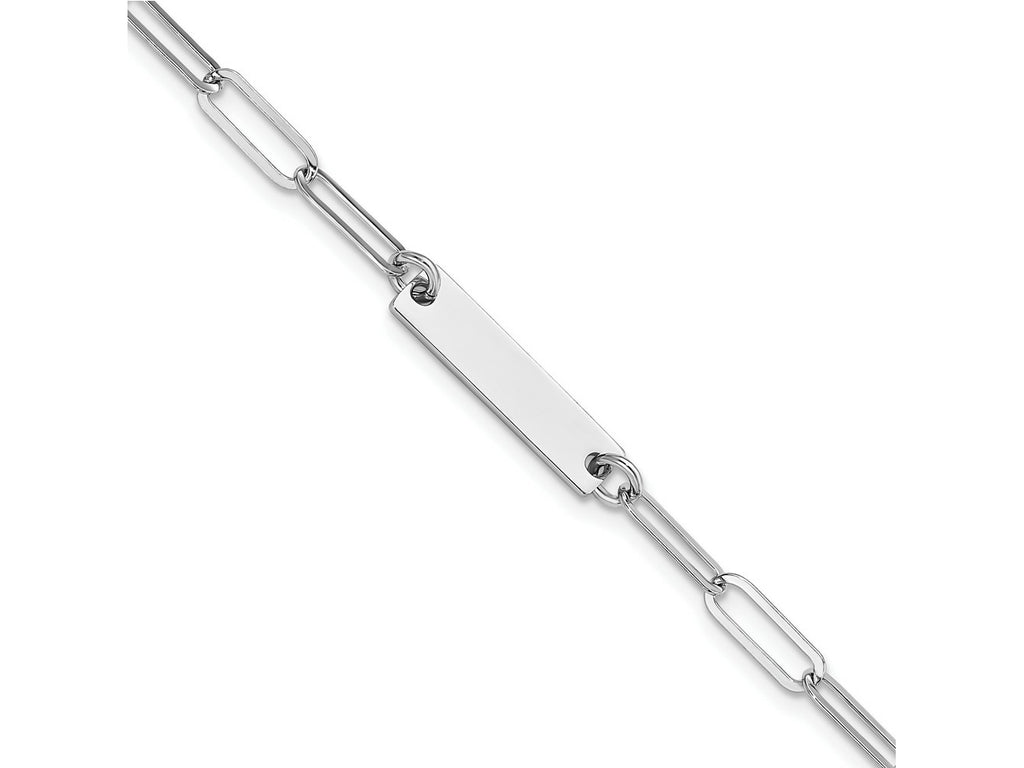 FJC Finejewelers 925 Sterling Silver Fancy  Polished Bar with 1 in ext. Bracelet 7 Inches x 4.92 mm
