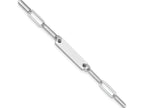 FJC Finejewelers 925 Sterling Silver Fancy  Polished Bar with 1 in ext. Bracelet 7 Inches x 4.92 mm