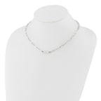 FJC Finejewelers 925 Sterling Silver Fancy  Polished Bar with 2in ext. Necklace 19 Inches x 4 mm