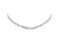 FJC Finejewelers 925 Sterling Silver Fancy  Polished Bar with 2in ext. Necklace 19 Inches x 4 mm