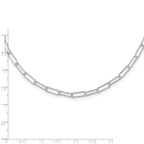 FJC Finejewelers 925 Sterling Silver Bright Cut Fancy Open Link with 1.5 in ext. Necklace 18 Inches x 3 mm