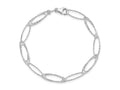 FJC Finejewelers 925 Sterling Silver  Polished Bright Cut Fancy Link Bracelet 7.5 Inches x 5.99 mm