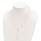 FJC Finejewelers 925 Sterling Silver Mary and Cross Y-drop 1.75in ext. Necklace 19 Inches x 10 mm