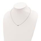 FJC Finejewelers 925 Sterling Silver  CZ Enamel Cross with Eye 16.5in with 2in ext Necklace 18 Inches x 5 mm