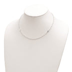 FJC Finejewelers 925 Sterling Silver Medal/Cross with 1.5in ext. Rosary Necklace 16 Inches x 7 mm