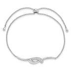 FJC Finejewelers 925 Sterling Silver Adjustable and Stretch and Wrap  CZ Fancy Bar Adjustable Bracelet 43.35 mm
