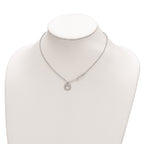FJC Finejewelers 925 Sterling Silver Cable  Heart and Infinity with 1 in Ext Necklace 17 Inches x 12 mm