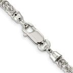 FJC Finejewelers 925 Sterling Silver Hand Made Fancy Byzantine Chain 20 Inches x 4 mm