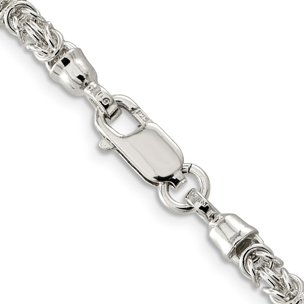 FJC Finejewelers 925 Sterling Silver Hand Made Fancy Byzantine Chain 20 Inches x 4 mm