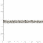 FJC Finejewelers 925 Sterling Silver Hand Made Fancy Byzantine Chain 20 Inches x 4 mm