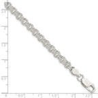 FJC Finejewelers 925 Sterling Silver Hand Made 4.8mm Fancy Link Bracelet 8.5 Inches x 4.9 mm