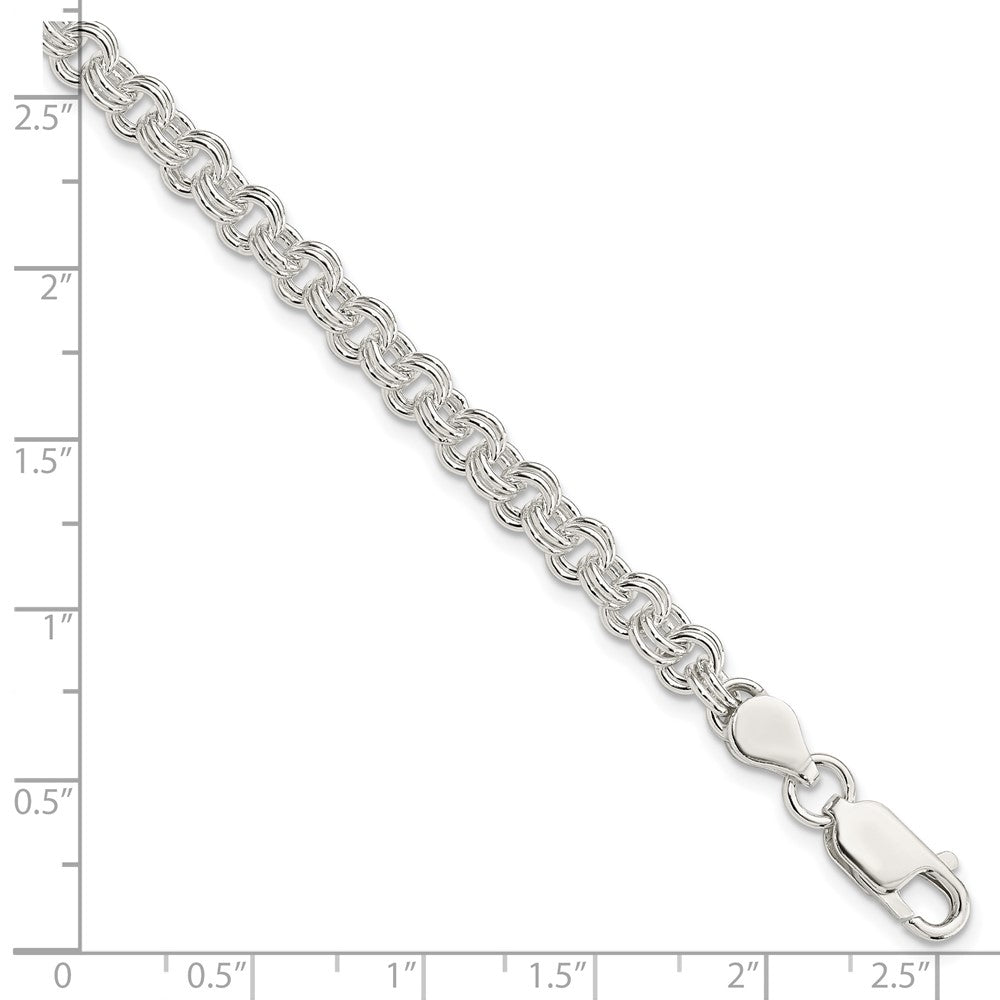 FJC Finejewelers 925 Sterling Silver Hand Made 4.8mm Fancy Link Bracelet 8.5 Inches x 4.9 mm
