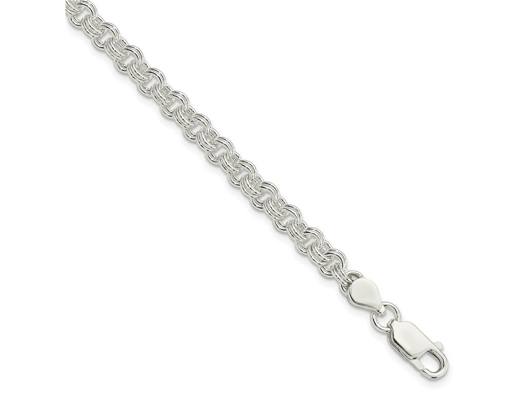 FJC Finejewelers 925 Sterling Silver Hand Made 4.8mm Fancy Link Bracelet 8.5 Inches x 4.9 mm