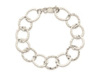FJC Finejewelers 925 Sterling Silver Fancy Hammered Bracelet 7.5 Inches