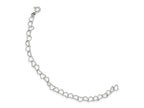 FJC Finejewelers 925 Sterling Silver 8inch Polished Fancy Heart Link Bracelet 8 Inches x 6 mm