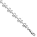 FJC Finejewelers 925 Sterling Silver Bracelets with Station  Polished Sea Turtle Bracelet 7.5 Inches