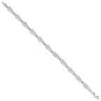 FJC Finejewelers 925 Sterling Silver Bracelets with Station  Polished Flip-flop Bracelet 7.25 Inches