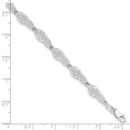 FJC Finejewelers 925 Sterling Silver Bracelets with Station  Polished Flip-flop Bracelet 7.25 Inches