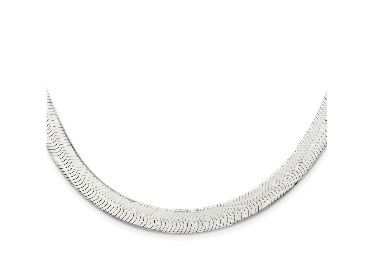 FJC Finejewelers 925 Sterling Silver Magic Herringbone Chain 18 Inches x 10.5 mm