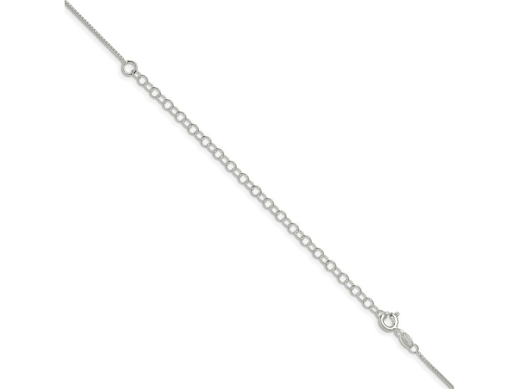 FJC Finejewelers 925 Sterling Silver Round Box Chain with 4in ext. 22 Inches x 1 mm