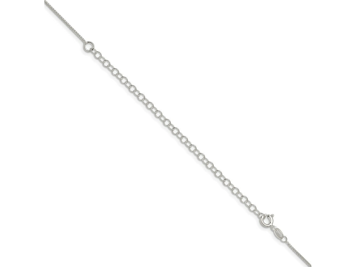 FJC Finejewelers 925 Sterling Silver Round Box Chain with 4in ext. 22 Inches x 1 mm