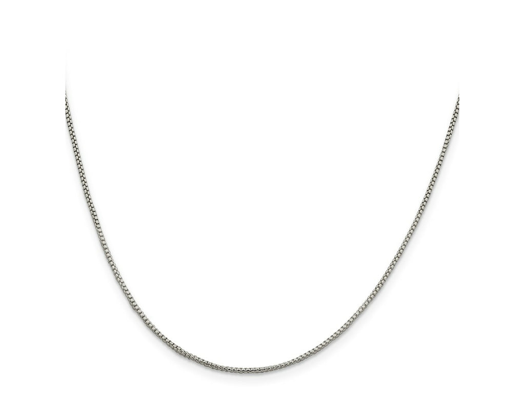 FJC Finejewelers 925 Sterling Silver Round Box Chain 30 Inches x 1.25 mm
