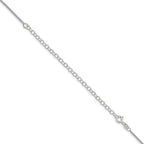 FJC Finejewelers 925 Sterling Silver Round Box Chain with 4in ext. 22 Inches x 1.25 mm