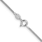 FJC Finejewelers 925 Sterling Silver Rhodium Plated Round Box Chain 20 Inches x 1.25 mm