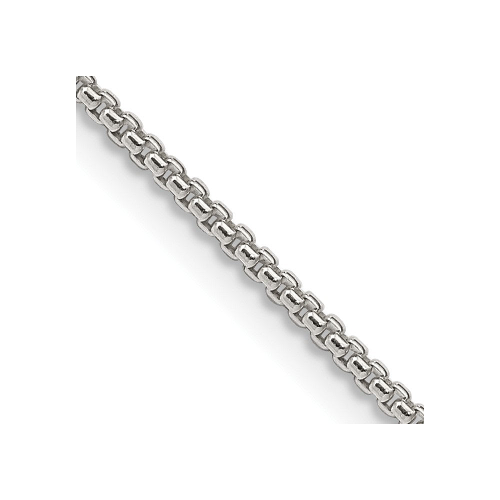 FJC Finejewelers 925 Sterling Silver Round Box Chain 36 Inches x 1.5 mm