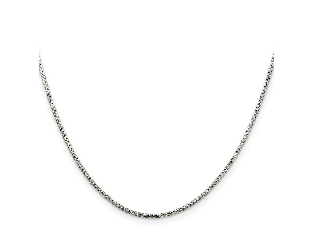 FJC Finejewelers 925 Sterling Silver Round Box Chain 36 Inches x 1.5 mm
