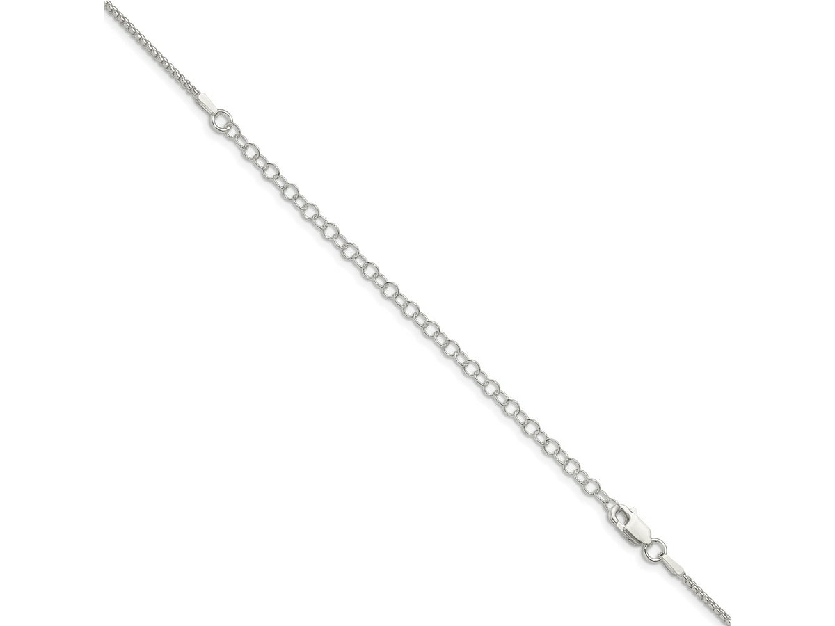 FJC Finejewelers 925 Sterling Silver Round Box Chain with 4in ext. 22 Inches x 1.5 mm