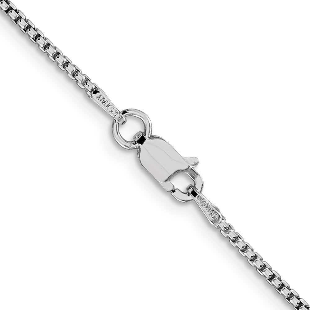 FJC Finejewelers 925 Sterling Silver Rhodium Plated Round Box Chain 22 Inches x 1.5 mm