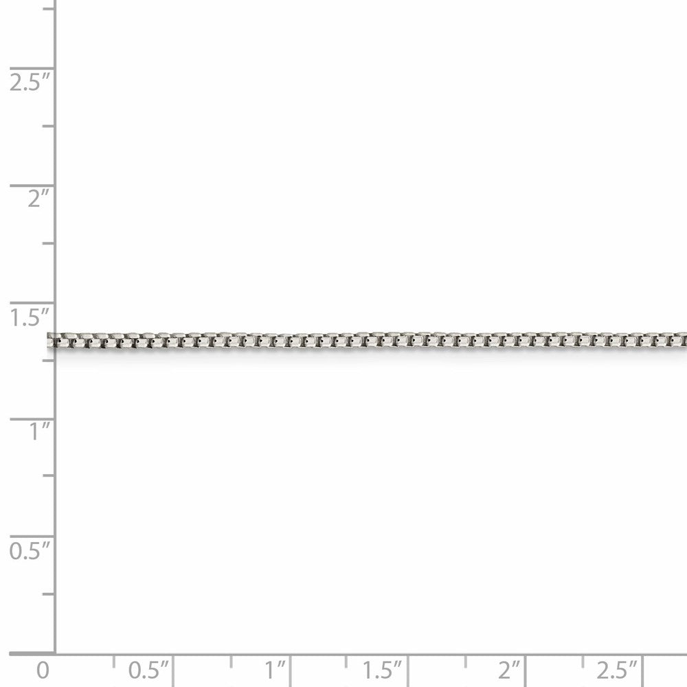 FJC Finejewelers 925 Sterling Silver Round Box Chain 18 Inches x 1.75 mm